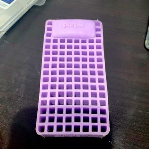 Glittery purple sample